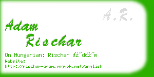 adam rischar business card